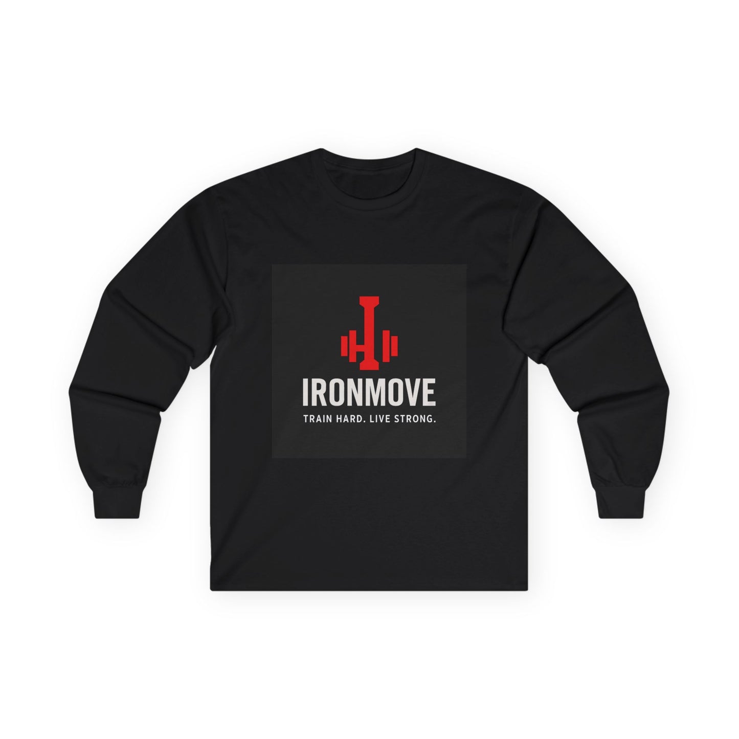 Fitness Motivation Long Sleeve Tee, Train Hard Live Strong Shirt, Gym Apparel, Unisex Workout Shirt, Gift for Fitness Lovers