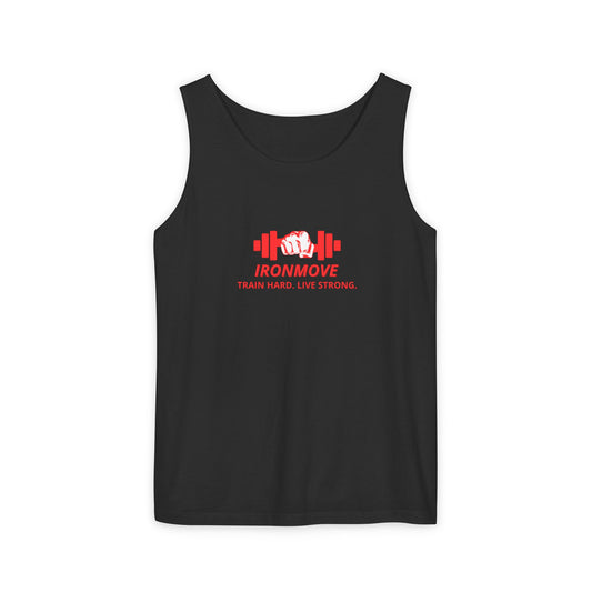 Unisex Gym Tank Top - Ironmove, Workout Shirt, Fitness Apparel, Gift for Gym Lovers, Exercise Gear, Weightlifting Clothing