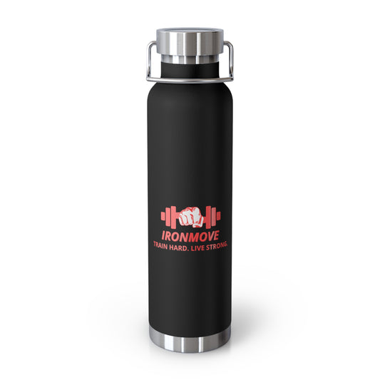 Insulated Water Bottle for Fitness Lovers, Gym Gear, Travel Companion, Eco-Friendly Hydration, Ironmove Motivational Drinkware