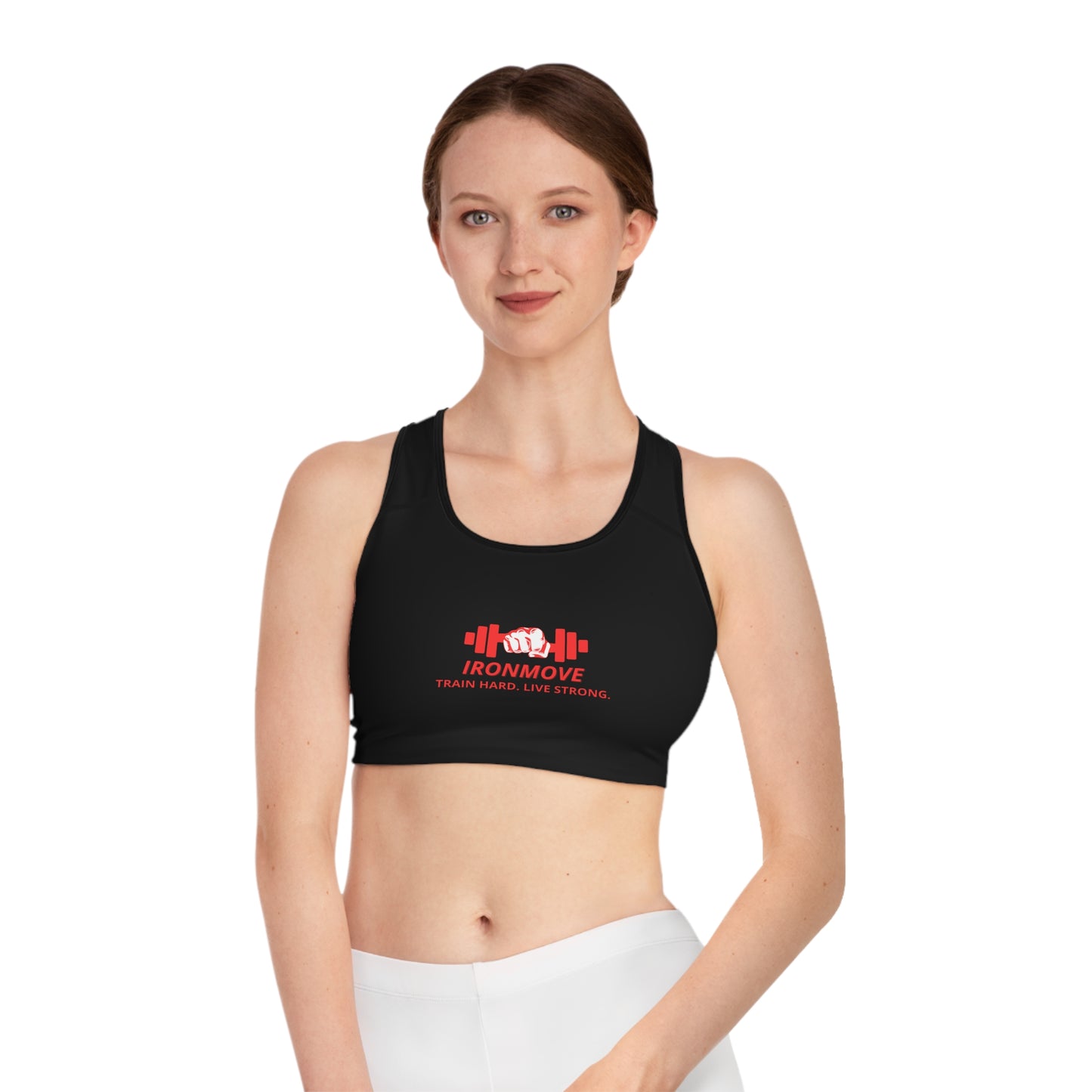 Empowering Workout Sports Bra, Gym Apparel, Fitness Gear, Athleisure, Activewear, Training Top, Gift for Fitness Enthusiasts