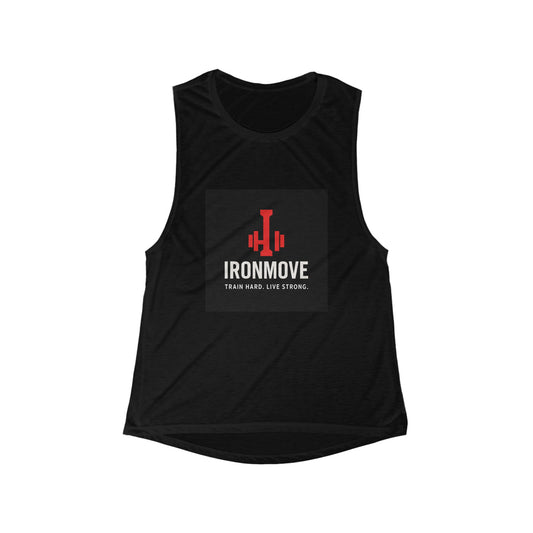 Women's Fitness Tank Top - Ironmove Graphic Athletic Tee, Workout Shirt, Gift for Gym Lovers, Fitness Fashion, Exercise Apparel