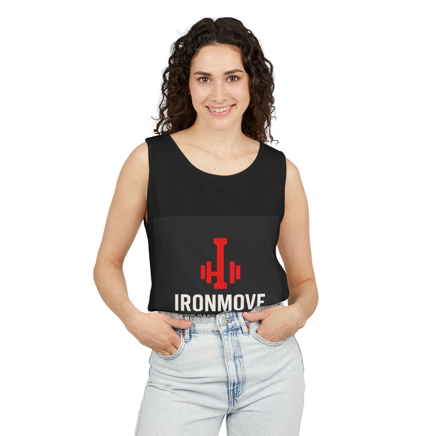 Unisex Gym Tank Top - Ironmove, Workout Shirt, Fitness Apparel, Gift for Gym Lovers, Exercise Gear, Weightlifting Clothing