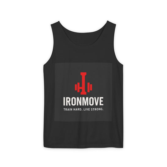 Unisex Gym Tank Top - Ironmove, Workout Shirt, Fitness Apparel, Gift for Gym Lovers, Exercise Gear, Weightlifting Clothing