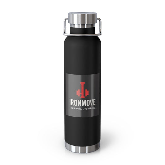 Insulated Water Bottle for Fitness Lovers, Gym Gear, Travel Companion, Eco-Friendly Hydration, Ironmove Motivational Drinkware